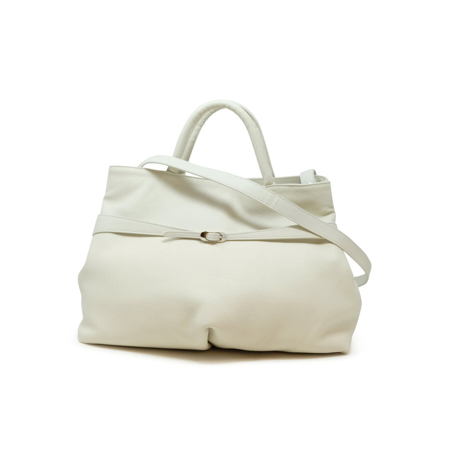 Del Carlo Roberto Leather Bag In White