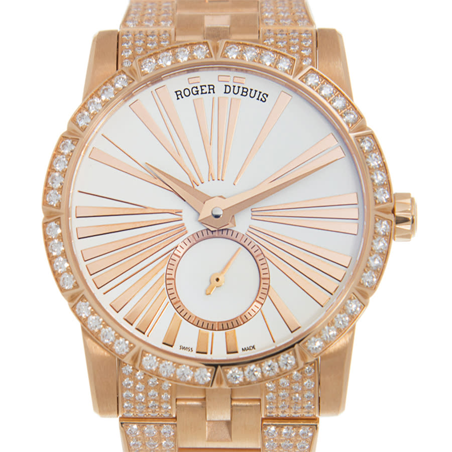 Roger Dubuis Excalibur 36 Automatic Diamond White Dial Ladies Watch RDDBEX0381
