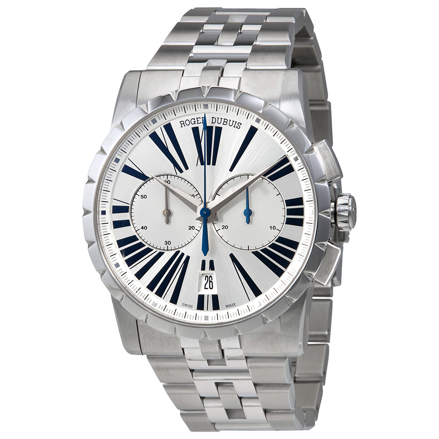 Roger Dubuis Excalibur Silver Chronograph Dial Automatic Men's Watch RDDBEX0400