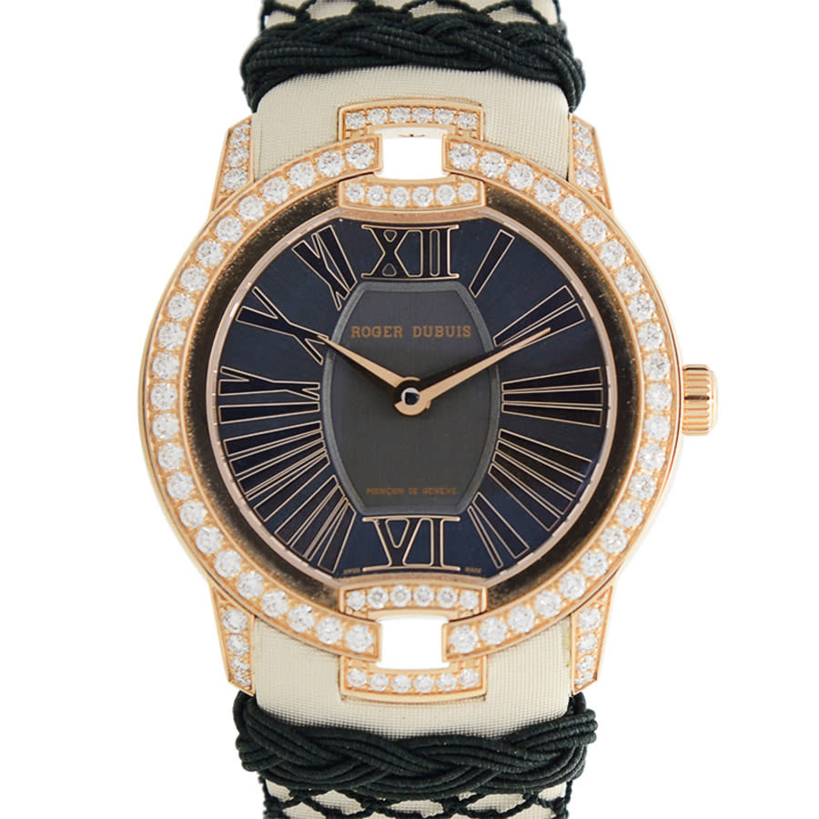 Roger Dubuis Velvet Automatic Diamond Black Dial Ladies Watch RDDBVE0015