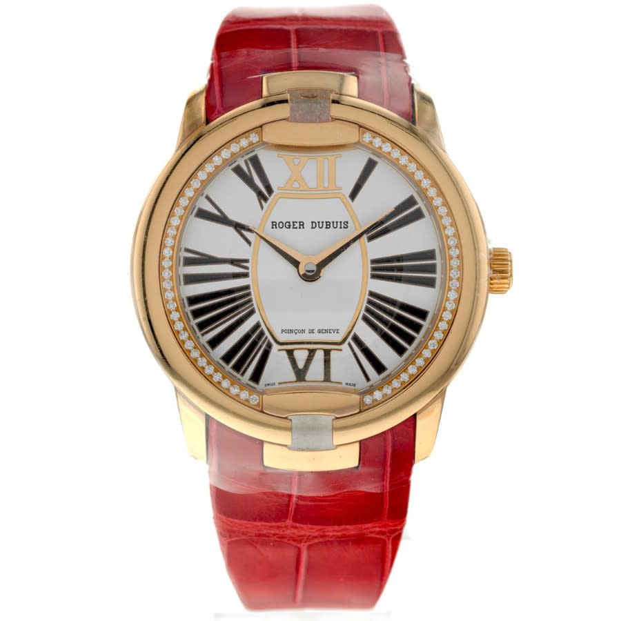 Roger Dubuis Velvet Automatic Diamond Silver Dial Ladies Watch DBVE0033