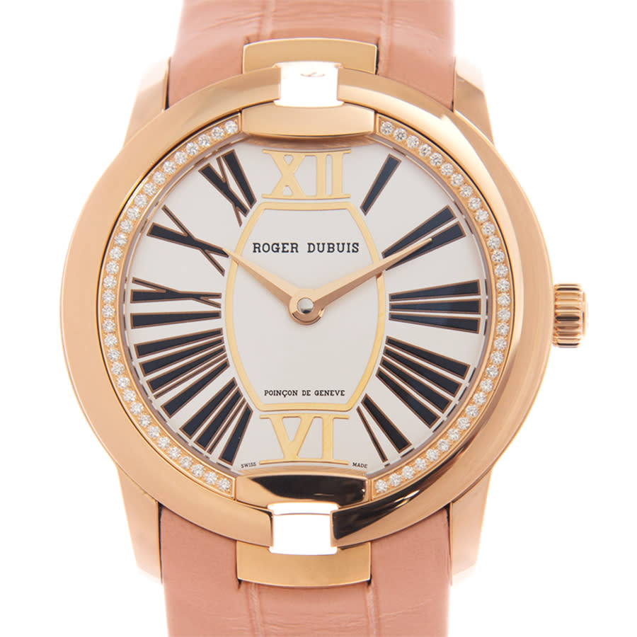 Roger Dubuis Velvet Automatic Diamond White Dial Ladies Watch RDDBVE0033