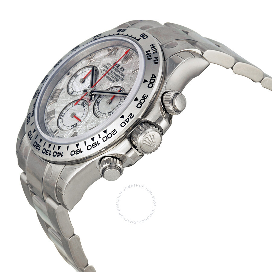 Rolex Cosmograph Daytona Meteorite Dial 18K White Gold Oyster Bracelet Automatic Men\u0027s Watch 116509MTAO