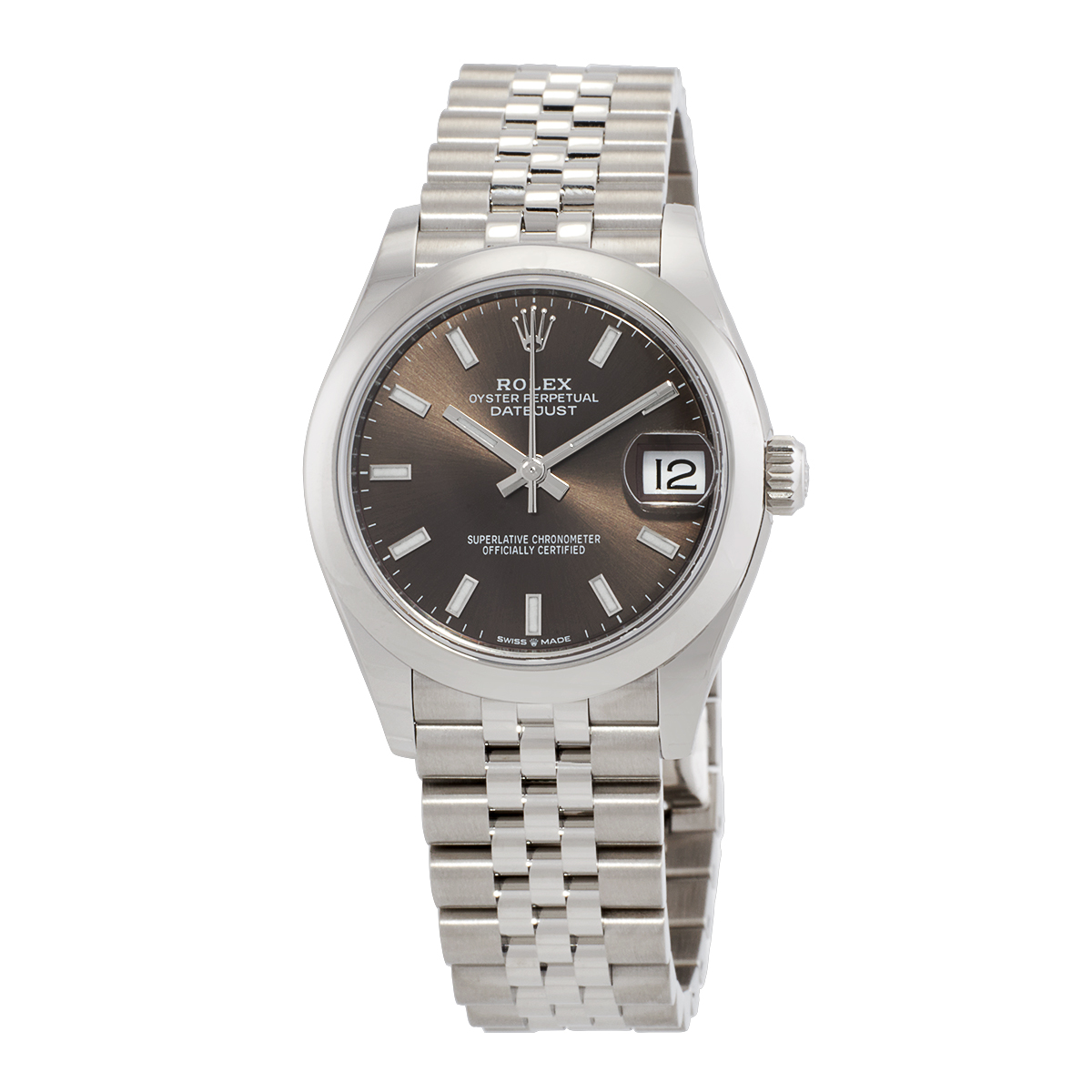 Rolex Datejust 31 Automatic Chronometer Dark Grey Dial Ladies Watch 278240RSJ