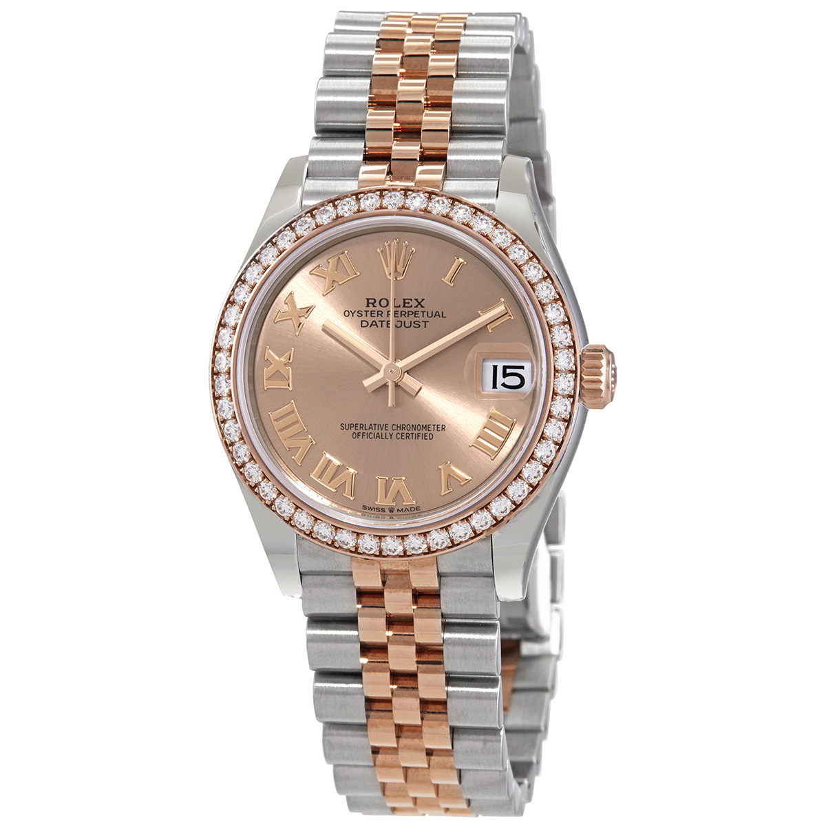 Rolex Datejust 31 Automatic Diamond Gold Dial Ladies Watch 278381GDRJ