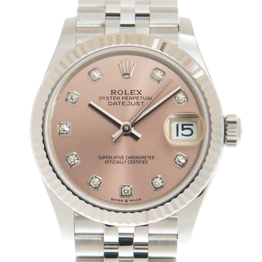 Rolex Datejust 31 Automatic Diamond Pink Dial Ladies Watch 278274PDJ