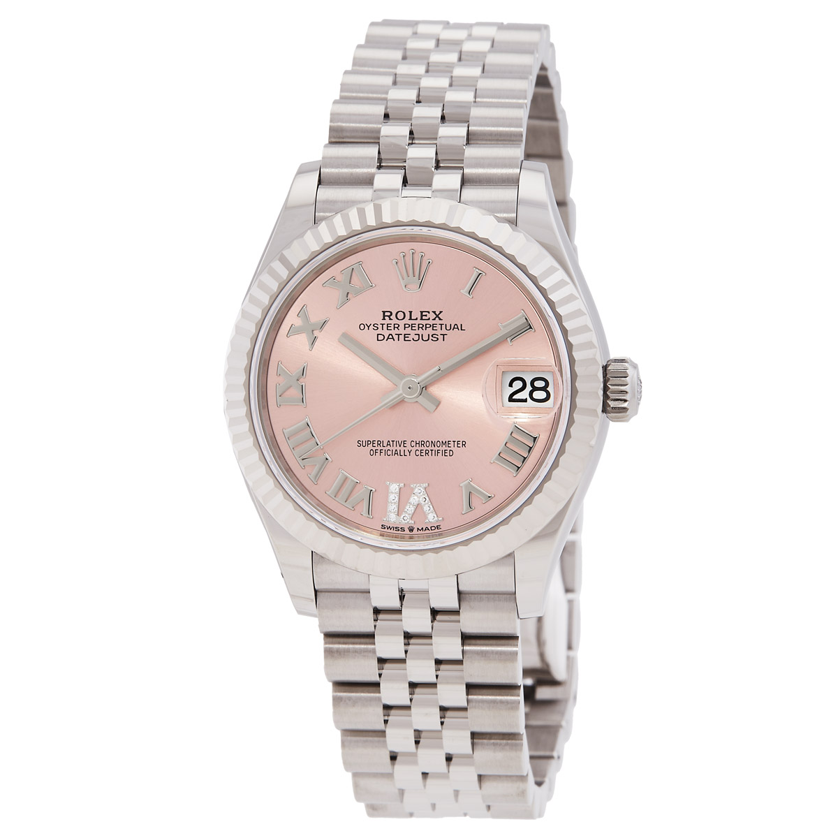 Datejust 31 Automatic Diamond Pink Dial Ladies Watch