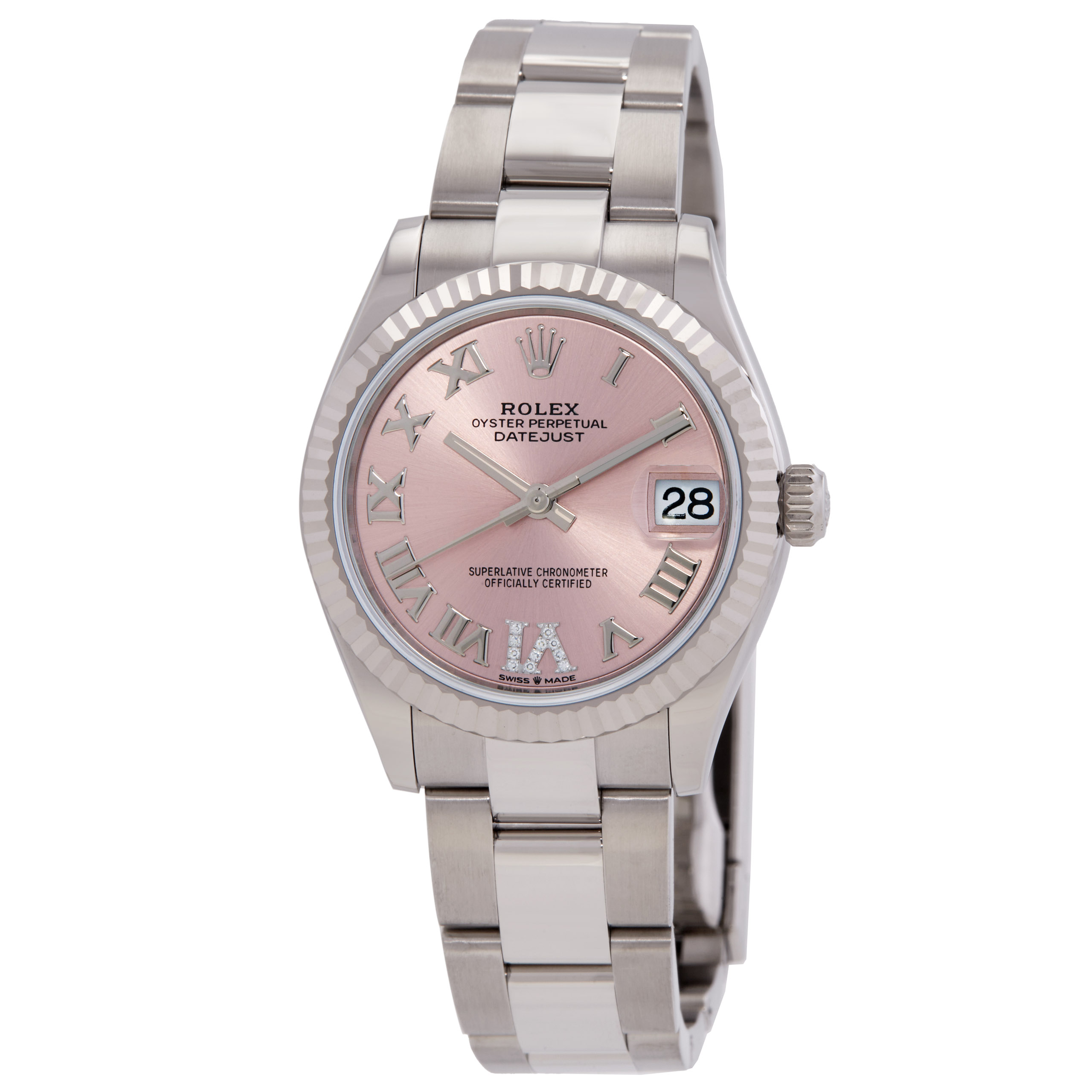 Datejust 31 Automatic Diamond Pink Dial Ladies Watch