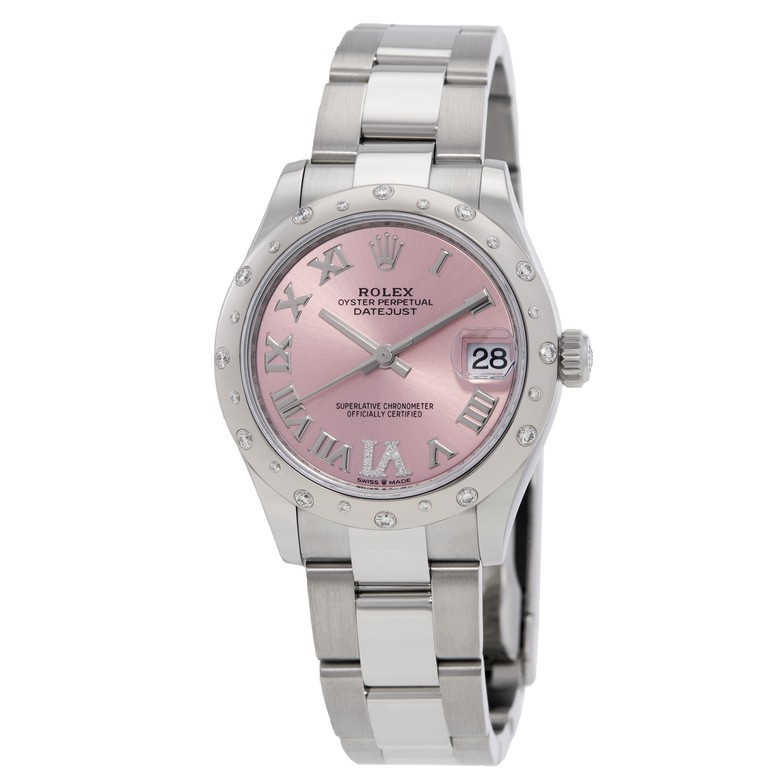Rolex Datejust 31 Automatic Diamond Pink Dial Ladies Watch 278344PRDO