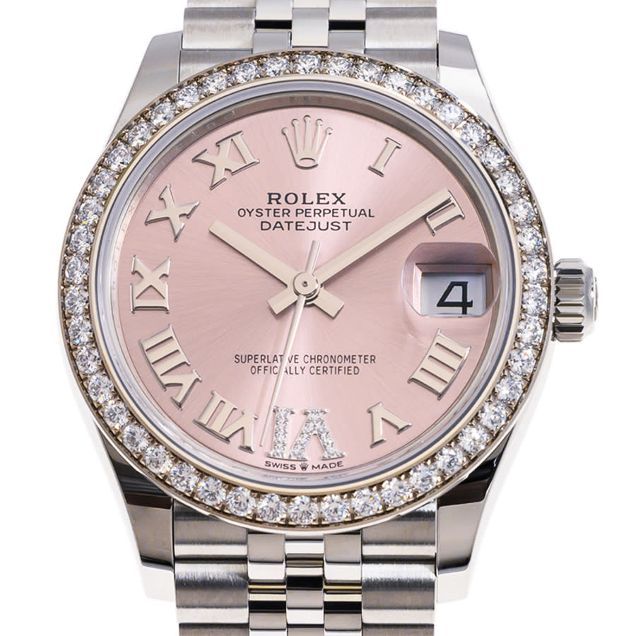 Datejust 31 Automatic Diamond Pink Dial Ladies Watch