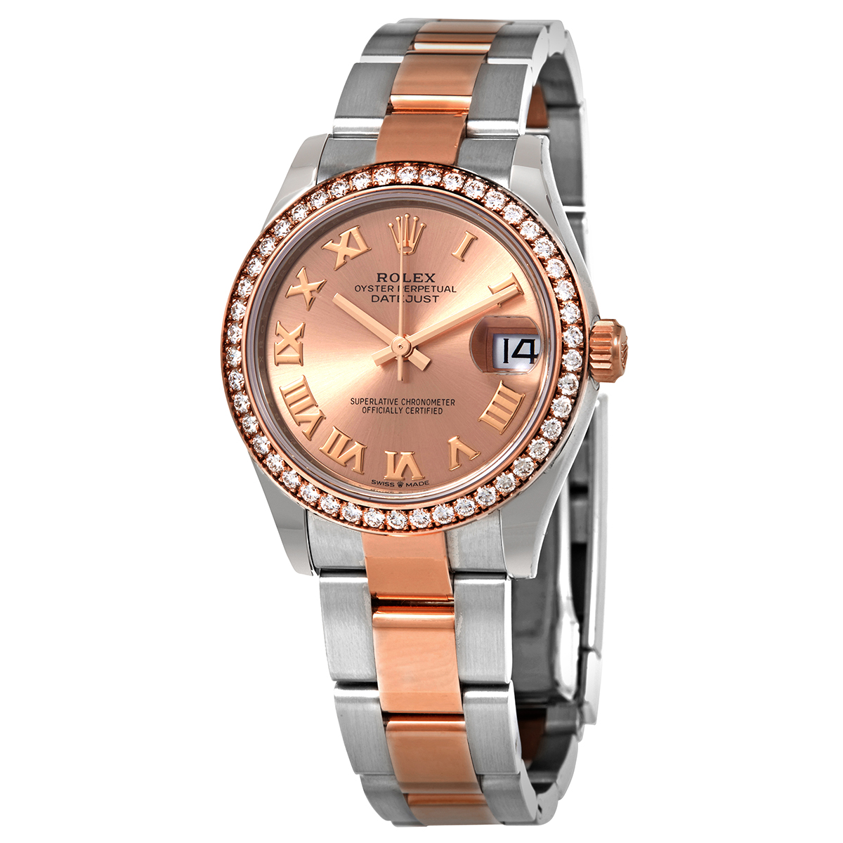 Rolex Datejust 31 Rose Dial Automatic Ladies Steel and Everose Gold Oyster Watch 278381PRO
