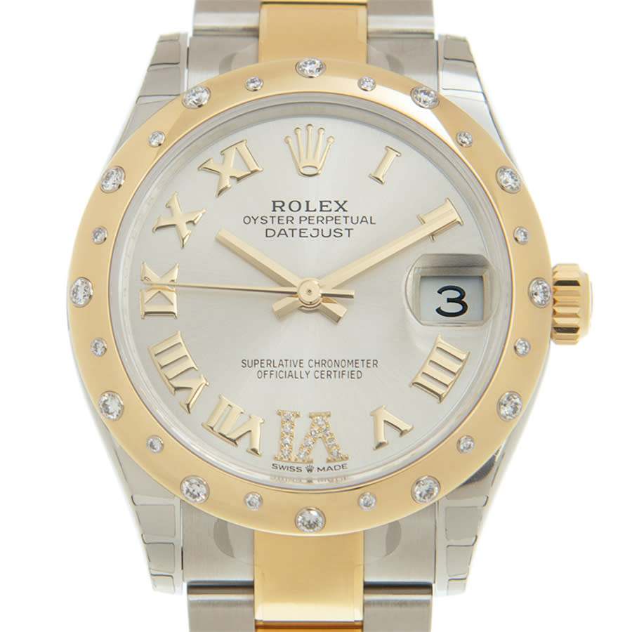 Datejust 31 Silver Dial Automatic Ladies Steel and 18kt Yellow Gold Oyster Watch