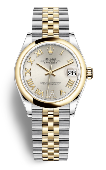 Rolex Datejust 31 Silver Dial Ladies Steel and 18kt Yellow Gold Jubilee Watch 278243SRDJ