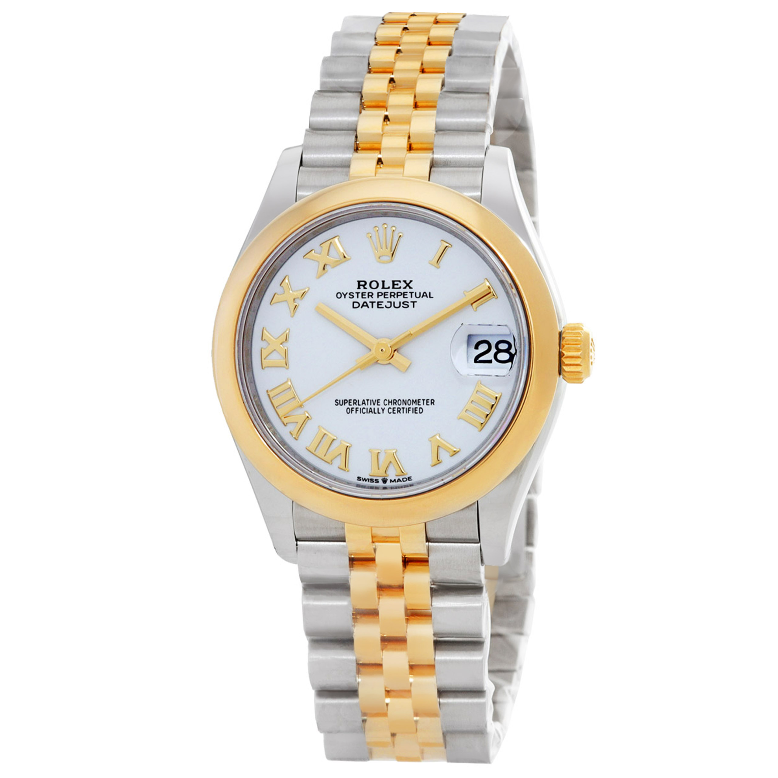 Rolex Datejust 31 White Dial Automatic Ladies Steel and 18kt Yellow Gold Jubilee Watch 278243WRJ