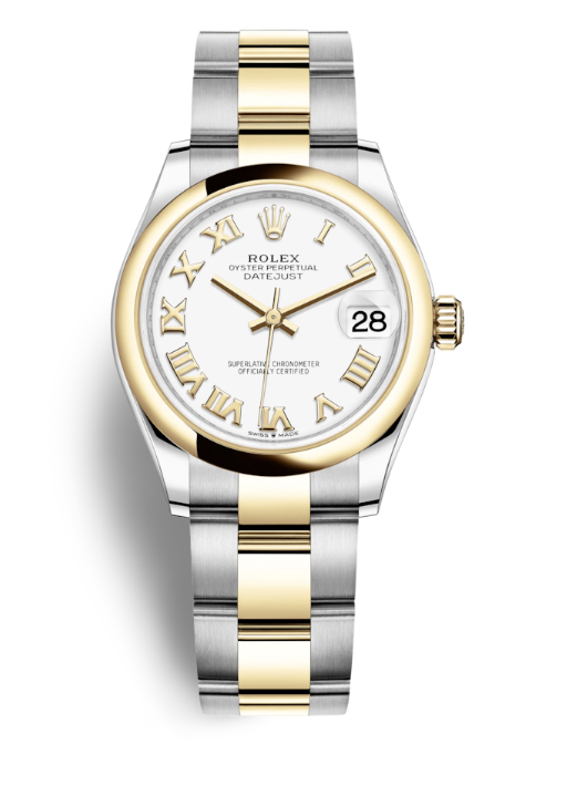 Rolex Datejust 31 White Dial Ladies Steel and 18kt Yellow Gold Jubilee Watch 278243CDO