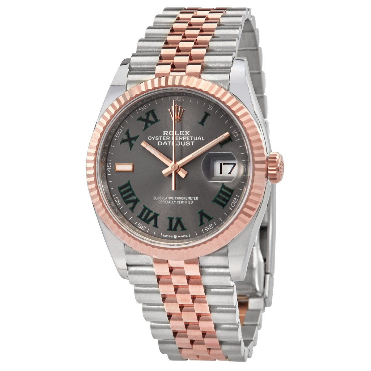 Rolex Datejust 36 Automatic Chronometer Grey Dial Watch 126231GYRJ