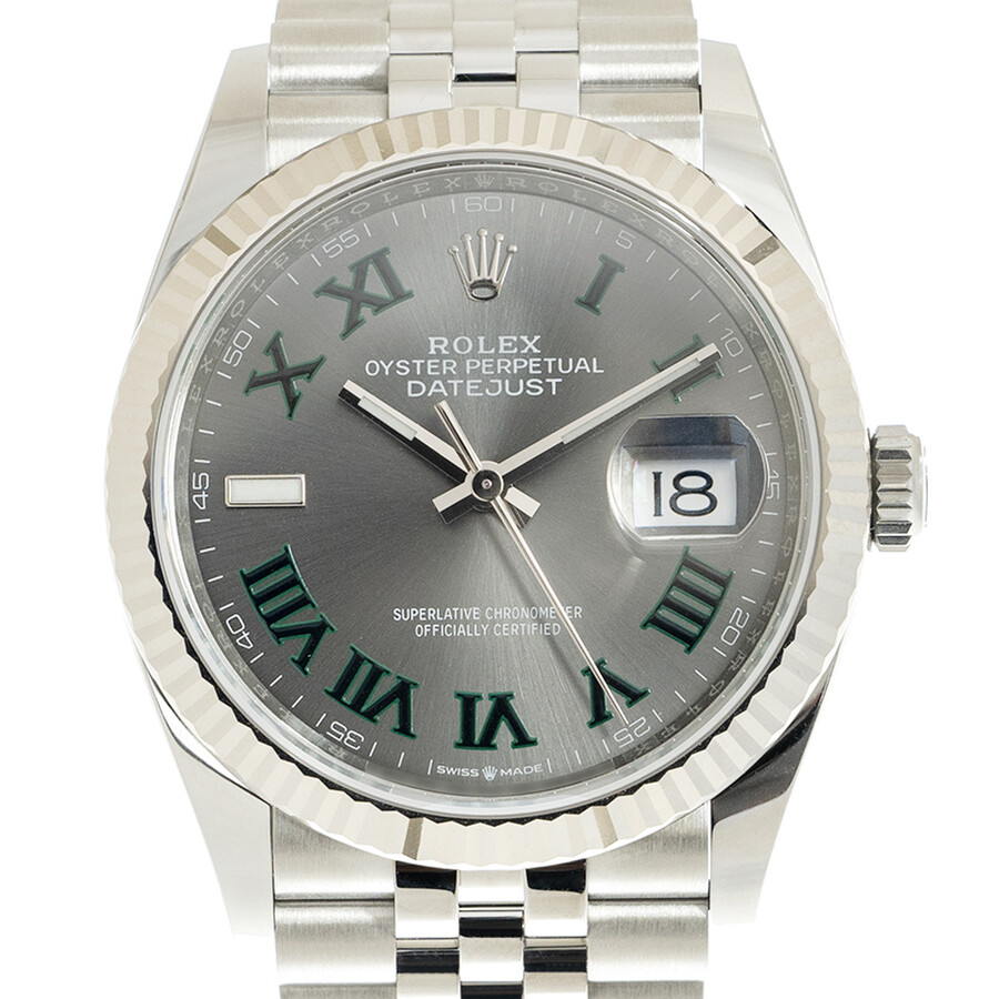 Rolex Datejust 36 Automatic Grey Dial Chronometer Grey Dial