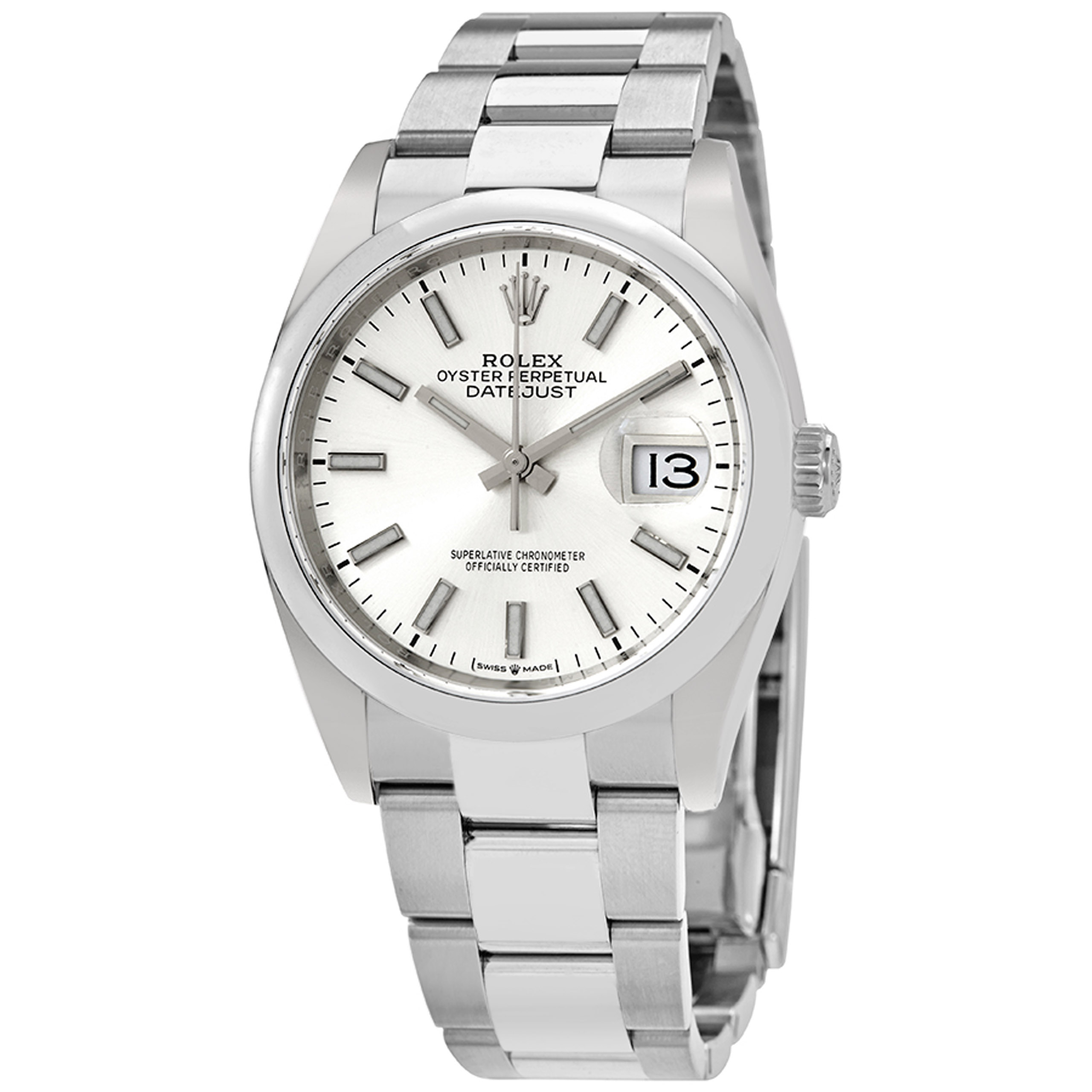 Datejust 36 Automatic Silver Dial Men's Oyster Watch