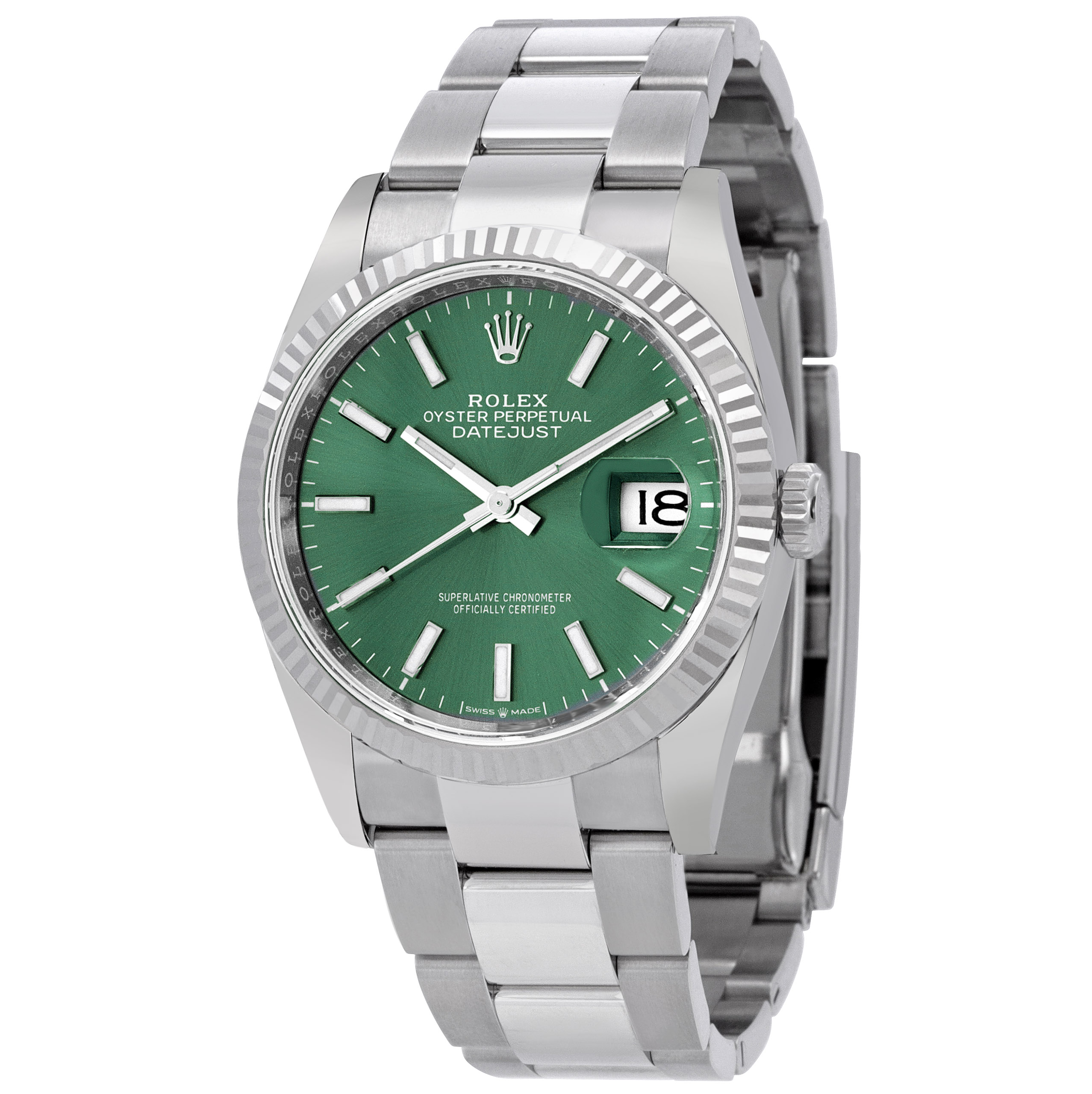 Rolex Datejust 36 Mint Green Dial Automatic Men's Oyster Watch