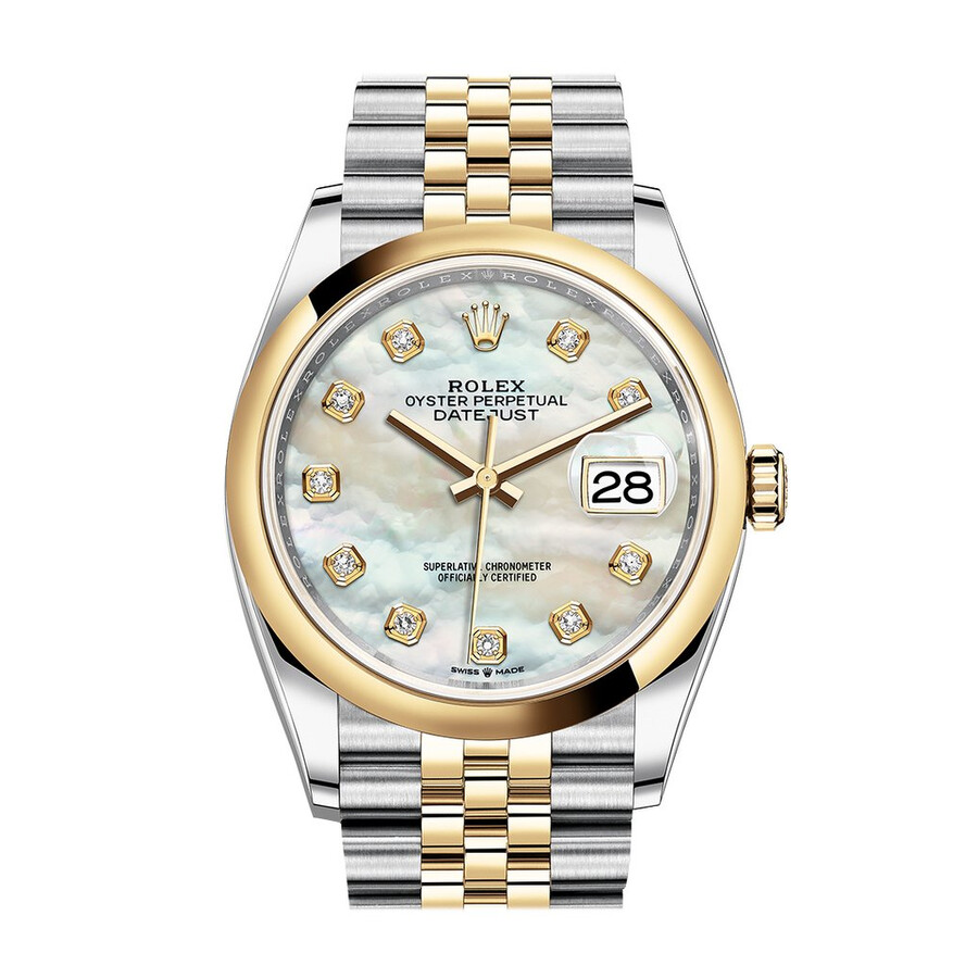 variant ロキ TVA Rolex Datejust 36 White Dial Automatic Men's Steel and 18k