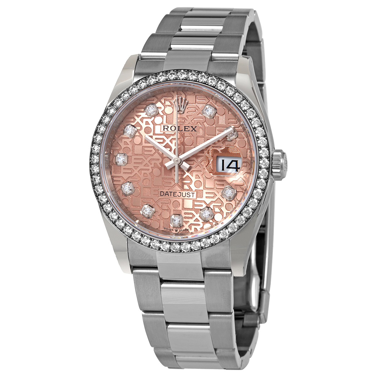 Datejust 36 Pink Jubilee Diamond Dial Automatic Unisex Oyster Watch