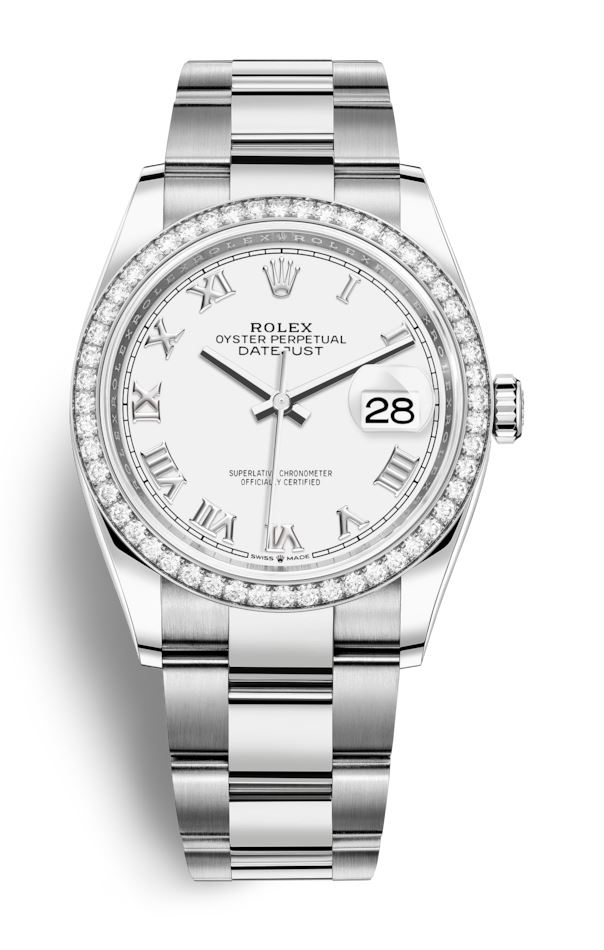 Datejust 36 White Dial Automatic Unisex Oyster Watch