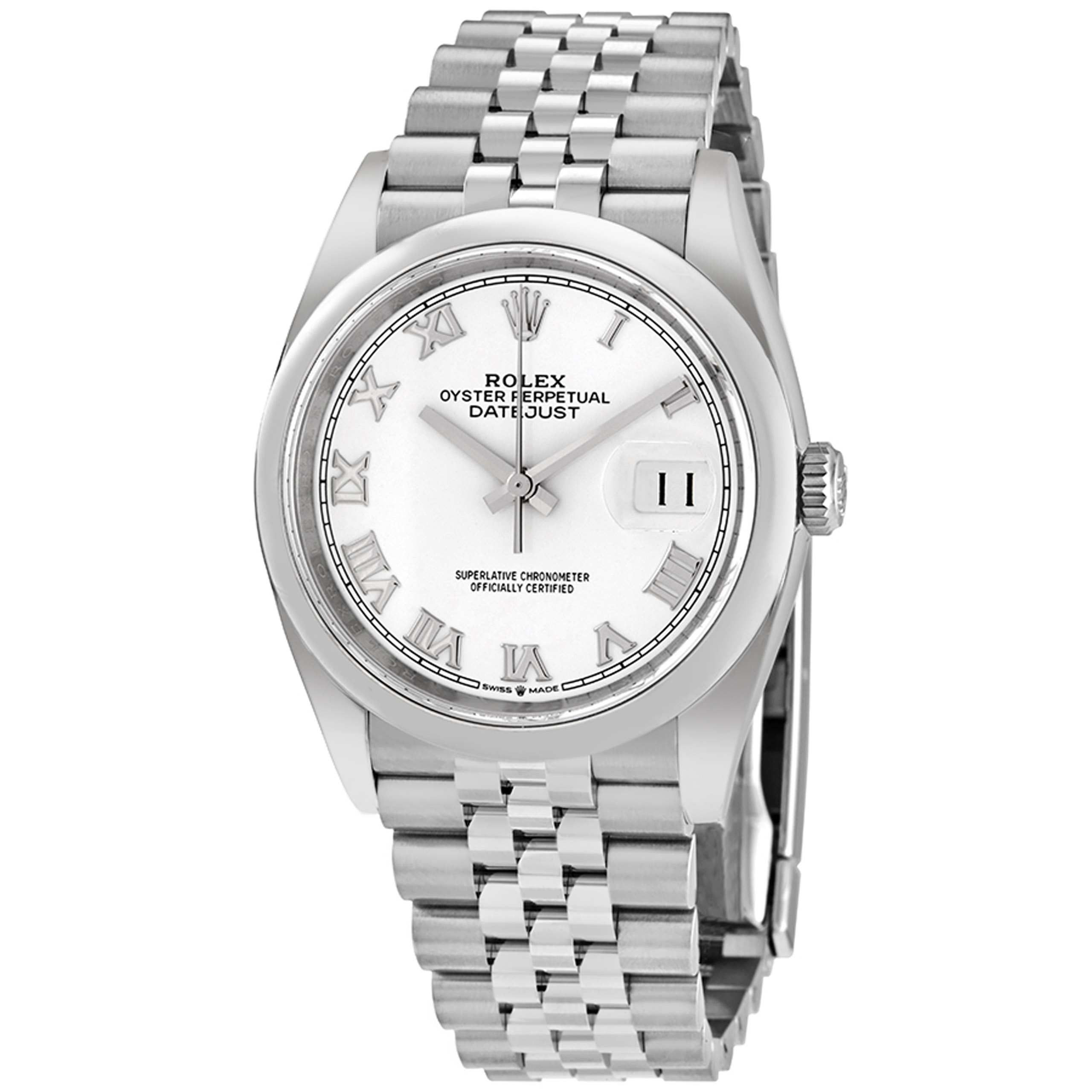 Rolex Datejust 36 White Dial Men's Watch 126200WRJ