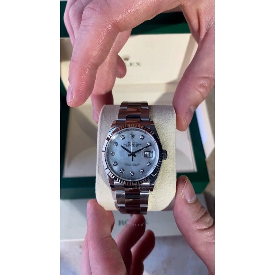 Rolex Datejust 41 Automatic White Mother of Pearl Diamond