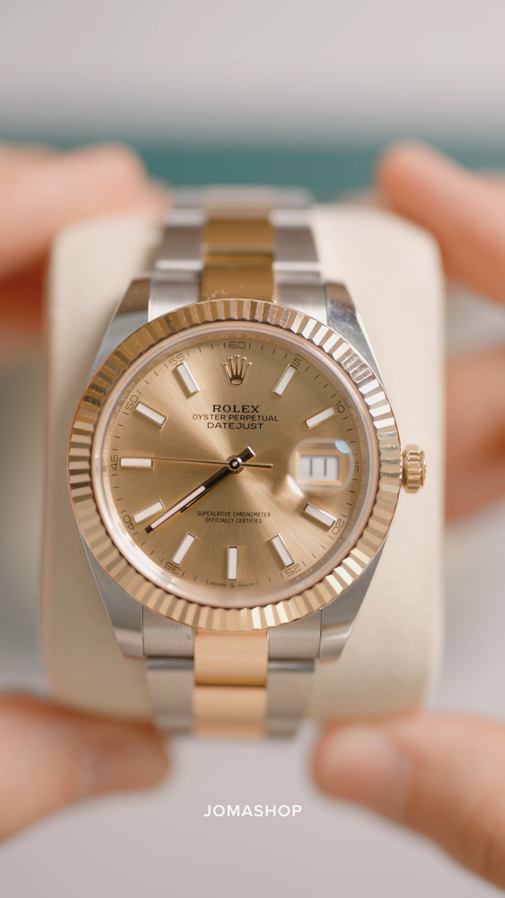 Rolex Datejust 41 Champagne Dial Steel and 18K Yellow Gold Oyster