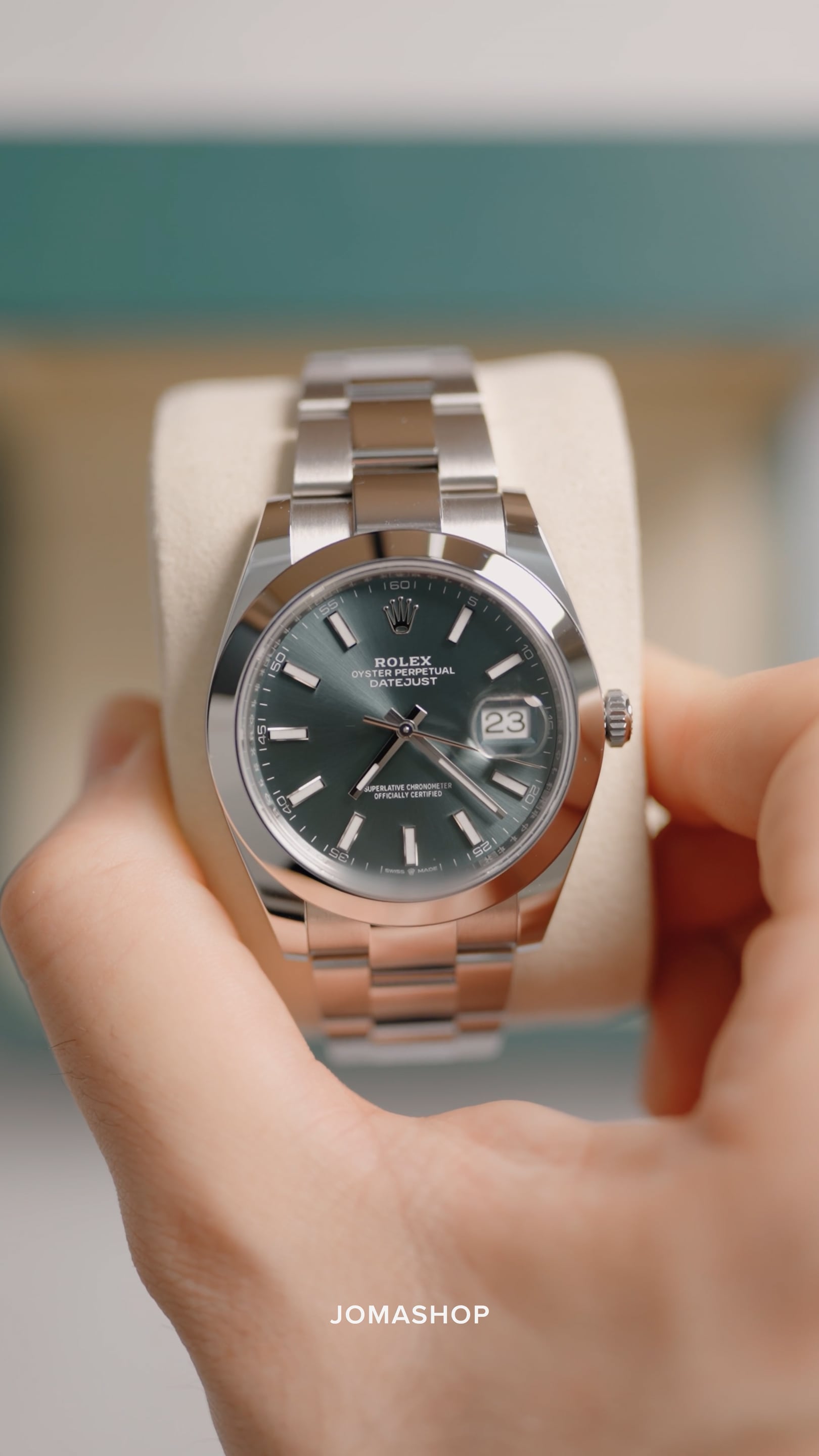 Rolex Datejust 41 Mint Green Dial Automatic Men's Oyster Watch