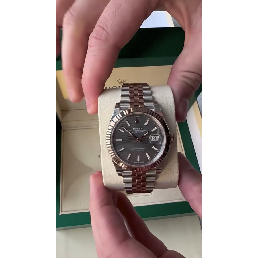 i‘m Rolex Datejust 41 - slate, diamond-set dial for $22,434 for