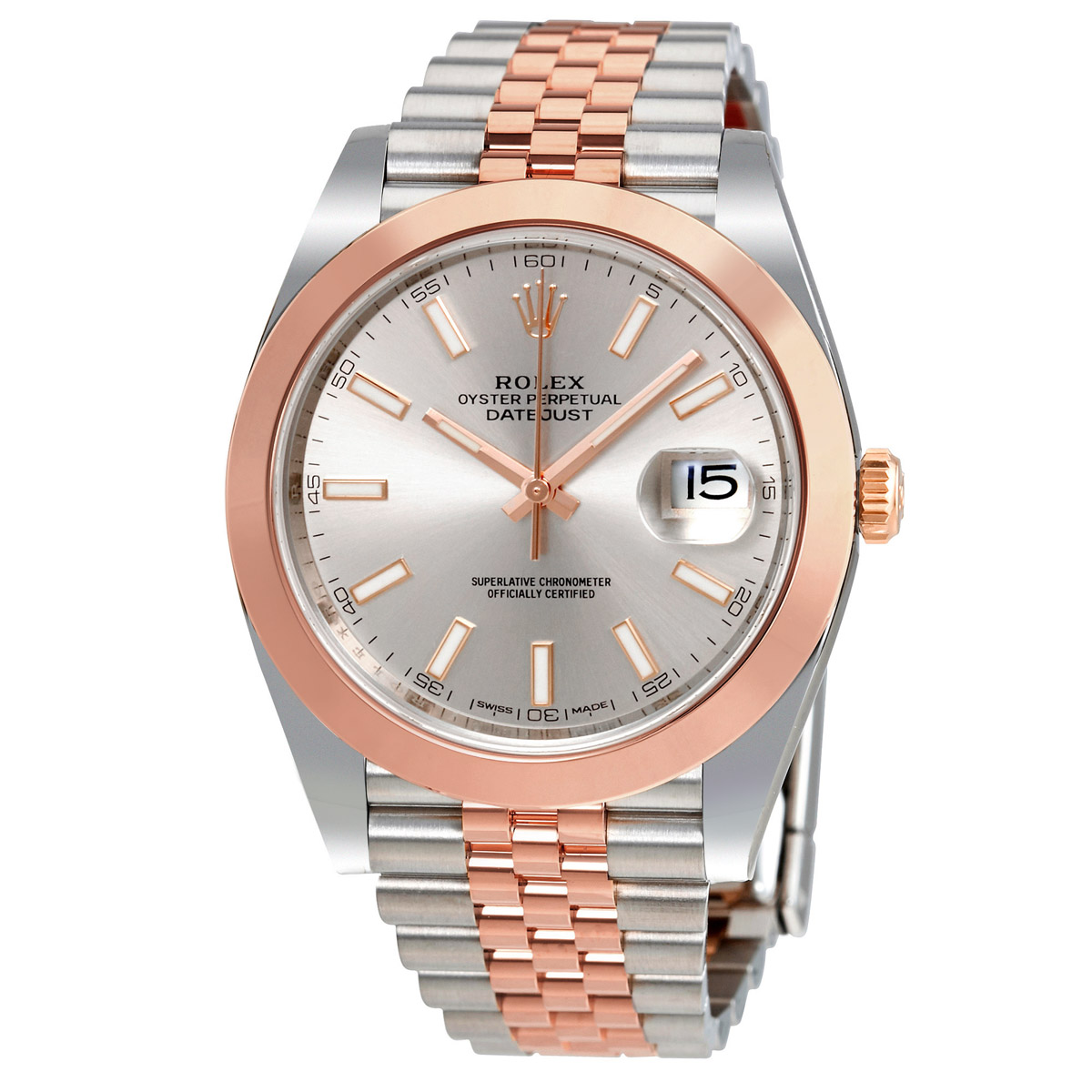 Rolex Datejust 41 Sundust Dial Steel and 18K Everose Gold Automatic Men's Watch 126301SNSJ