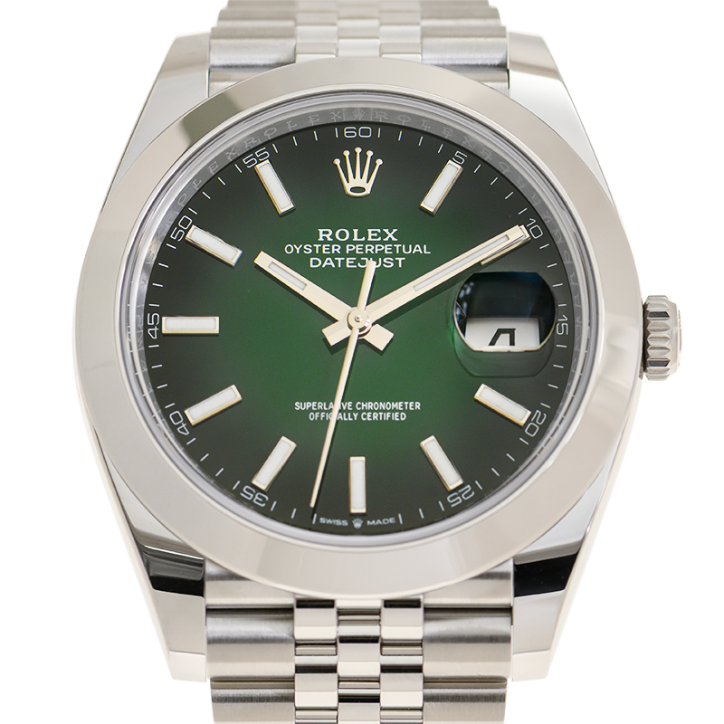 Rolex Datejust 41mm Green Ombre Watch m126300-0026