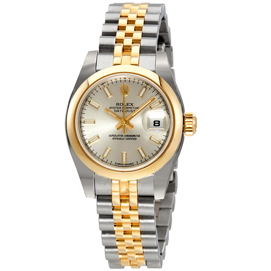 Rolex Datejust Automatic Stainless Steel 18kt Yellow Gold Jubilee Ladies Watch 179163SSJ