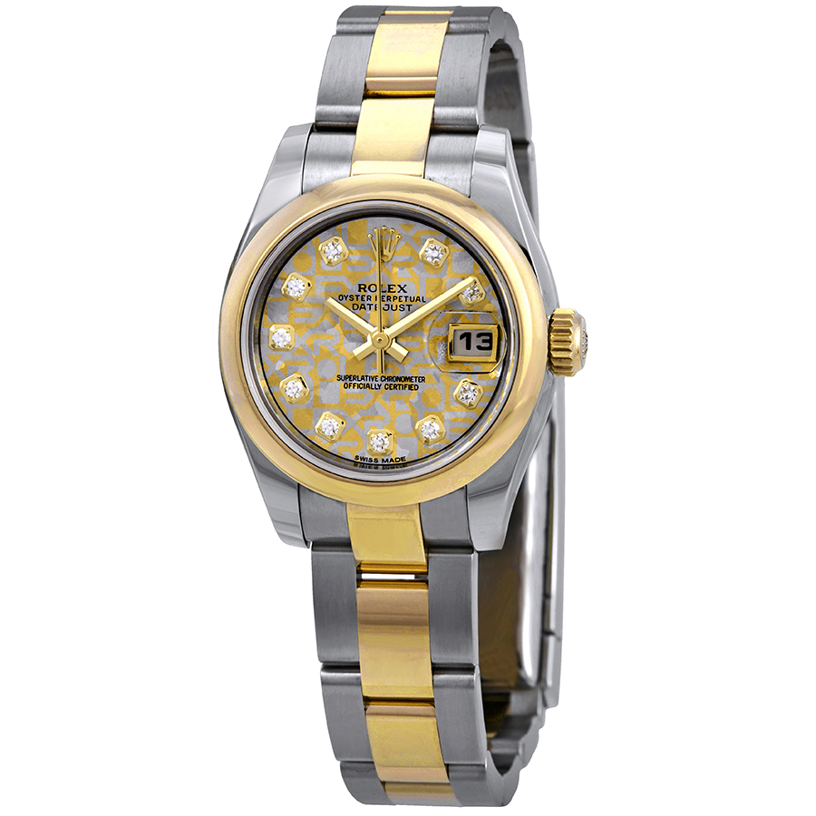 Rolex Datejust Automatic Stainless Steel 18kt Yellow Gold Oyster Ladies Watch 179163CGDMDO