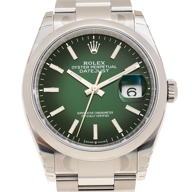 Rolex Datejust Green Ombre Dial Watch m126200-0025