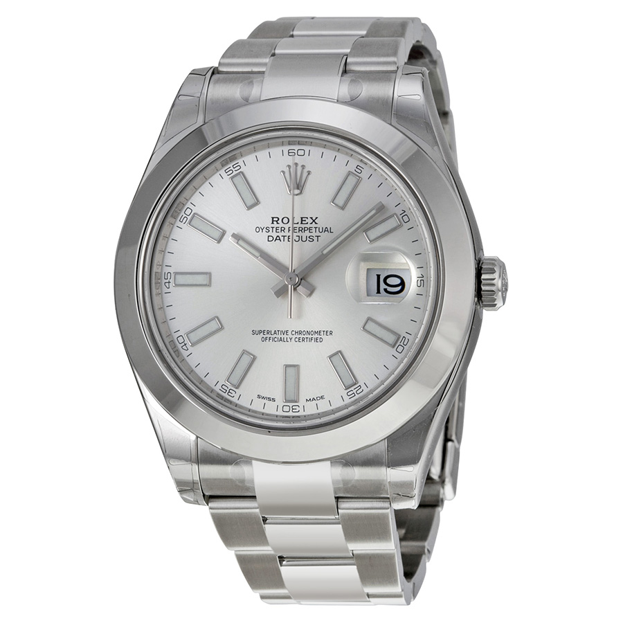 Rolex Datejust II Silver Dial Stainless Steel Oyster Bracelet Automatic Men's Watch 116300SSO