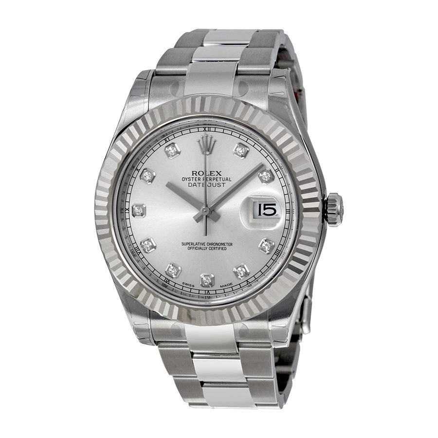 Rolex Datejust II Silver Dial Stainless Steel Oyster Bracelet Automatic Men's Watch 116334SDO