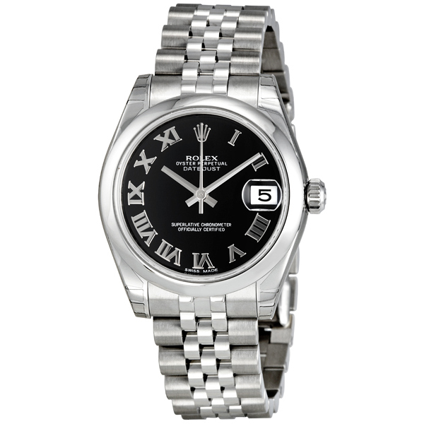 Rolex Datejust Lady 31 Black Dial Stainless Steel Jubilee Bracelet Automatic Watch 178240BKRJ