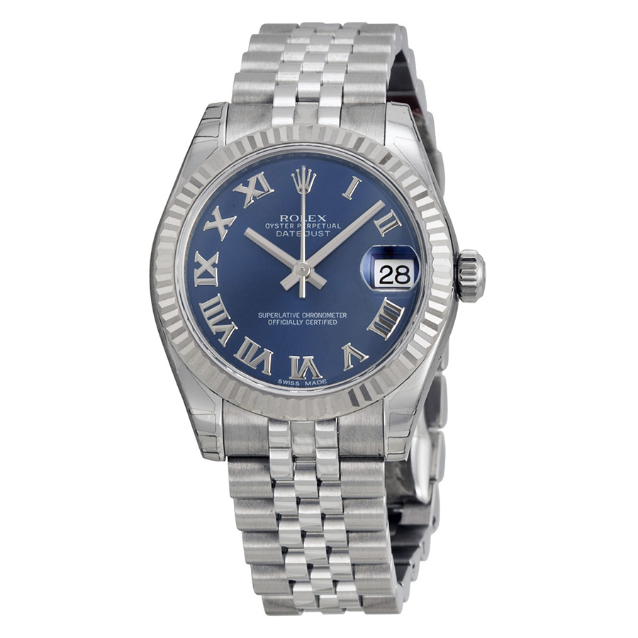 Rolex Datejust Lady 31 Blue Dial Stainless Steel Jubilee Bracelet Automatic Watch 178274BLRJ