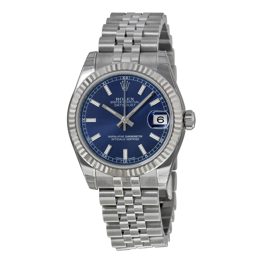 Rolex Datejust Lady 31 Blue Dial Stainless Steel Jubilee Bracelet Automatic Watch 178274BLSJ