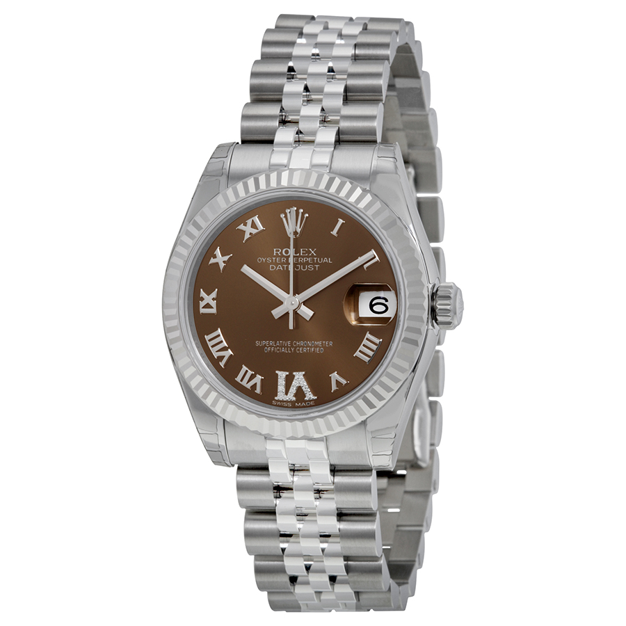 Rolex Datejust Lady 31 Brown Dial Stainless Steel Jubilee Bracelet Automatic Watch 178274BRDRJ