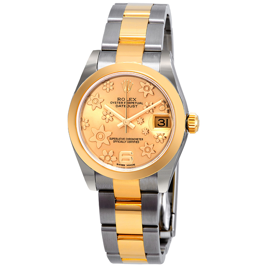 Rolex Datejust Lady 31 Champagne Dial Stainless Steel and 18K Yellow Gold Oyster Bracelet Automatic Watch 178243CFO