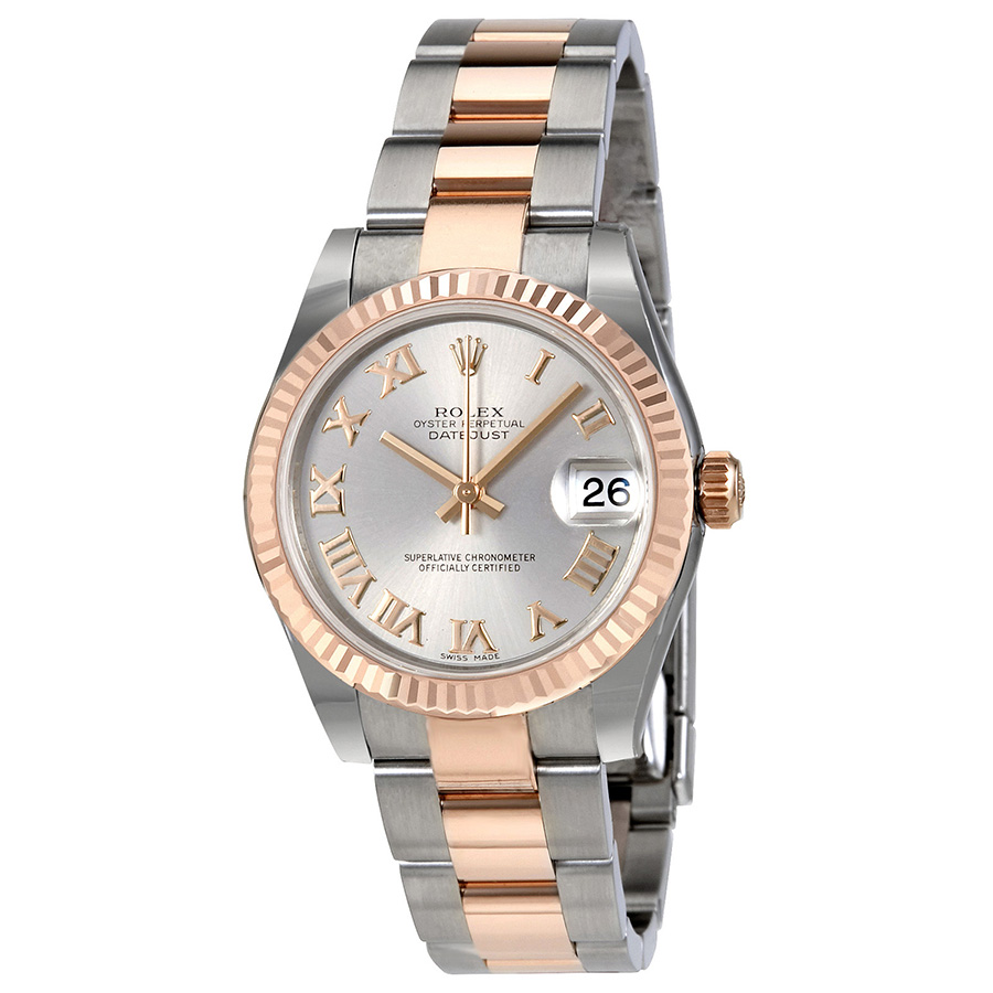 Rolex Datejust Lady 31 Grey Dial Stainless Steel and 18K Everose Gold Oyster Bracelet Automatic Watch 178271GRO