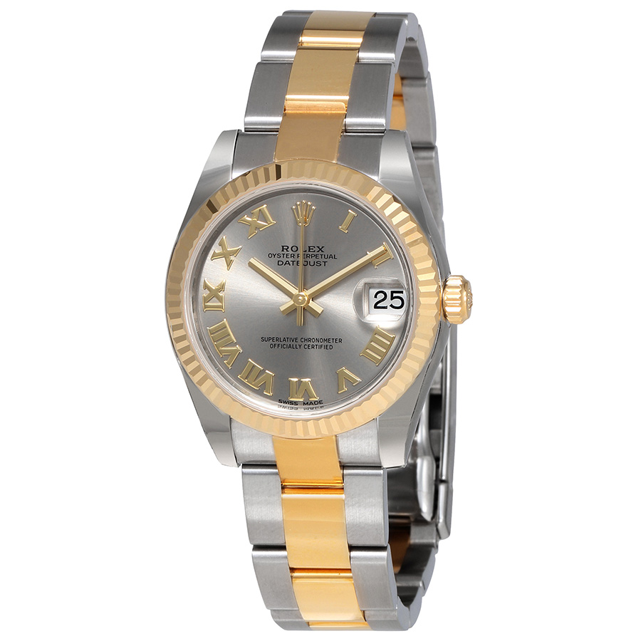 Rolex Datejust Lady 31 Grey Dial Stainless Steel and 18K Yellow Gold Oyster Bracelet Automatic Watch 178273GRO