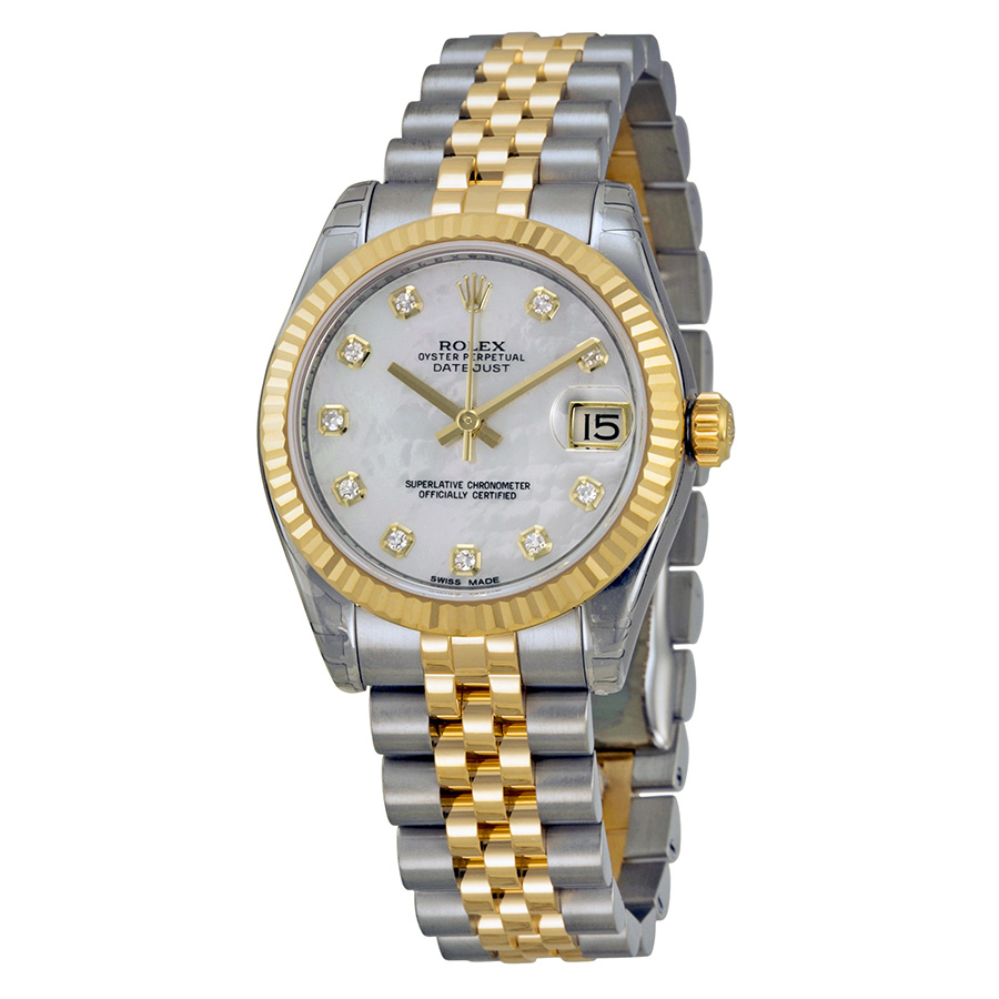 Rolex Datejust Lady 31 Mother of Pearl Dial Stainless Steel and 18K Yellow Gold Jubilee Bracelet Automatic Watch 178273MDJ