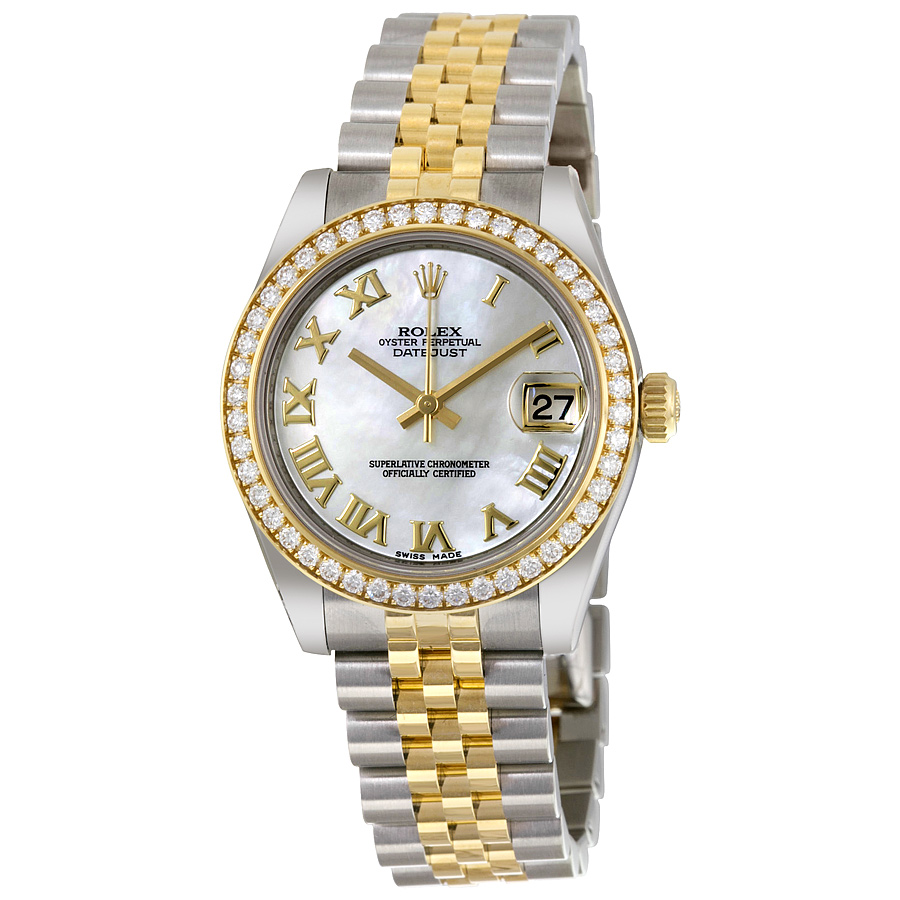 Rolex Datejust Lady 31 Mother of Pearl Dial Stainless Steel and 18K Yellow Gold Jubilee Bracelet Automatic Watch 178383MRJ