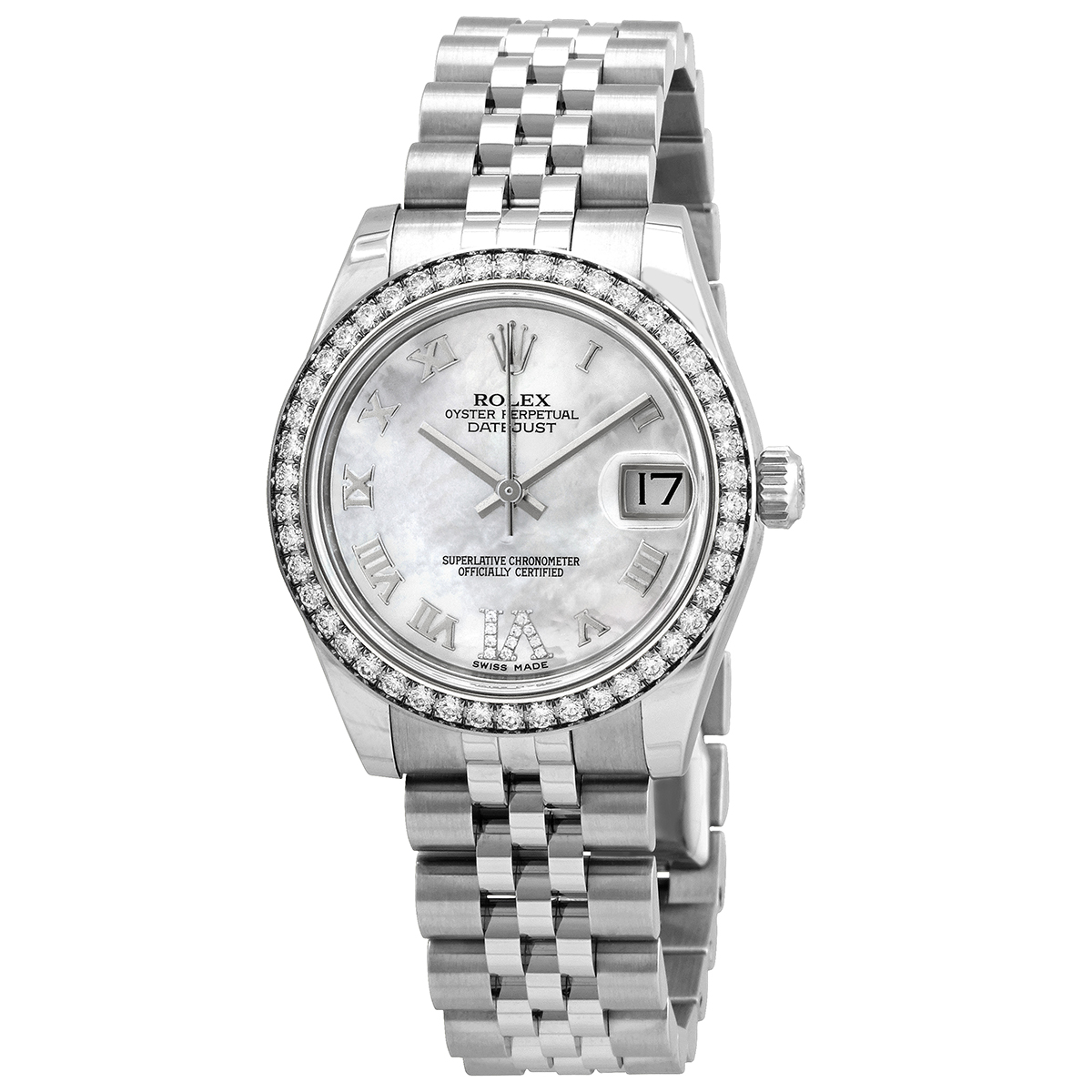Rolex Datejust Lady 31 Mother of Pearl Dial Stainless Steel Jubilee Bracelet Automatic Watch 178384MRJ