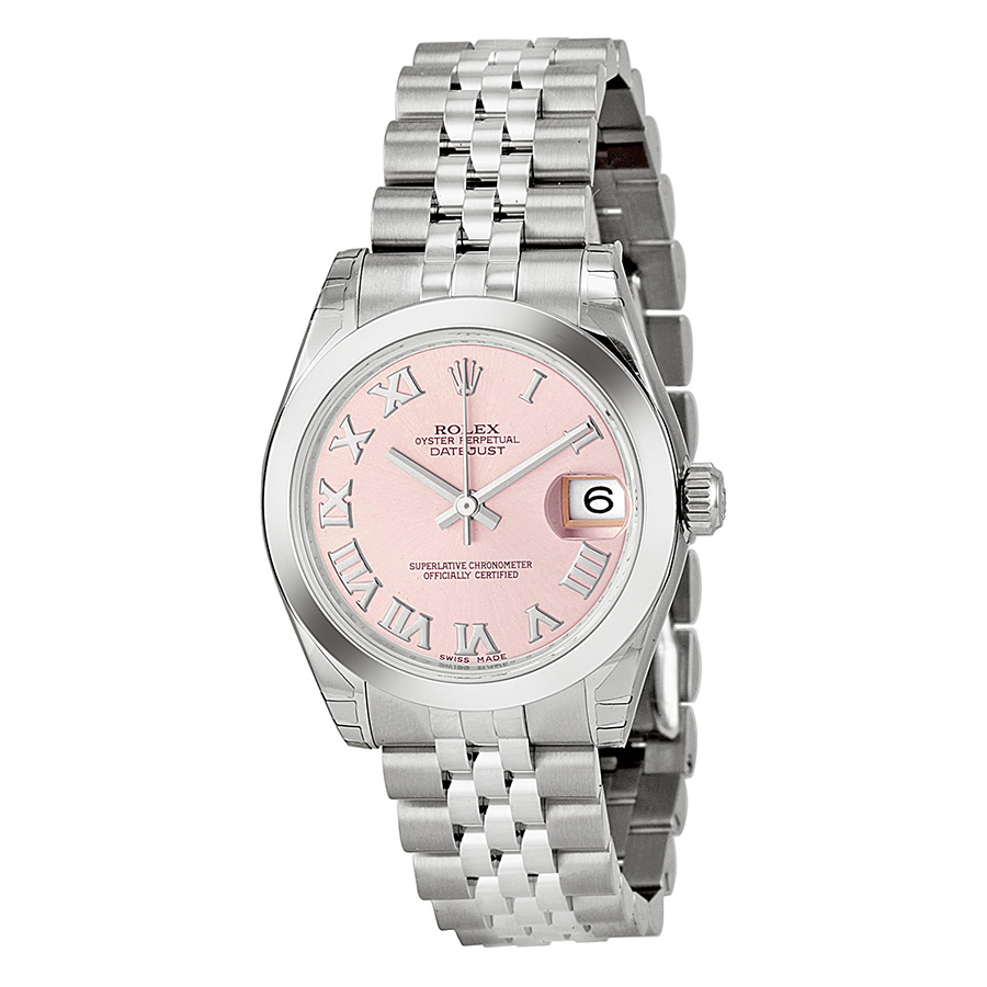 Rolex Datejust Lady 31 Pink Dial Stainless Steel Jubilee Bracelet Automatic Watch 178240PRJ
