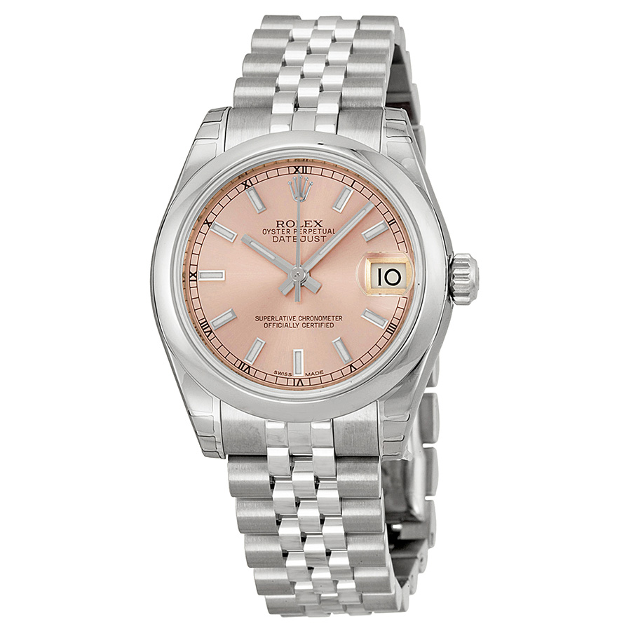 Rolex Datejust Lady 31 Pink Dial Stainless Steel Jubilee Bracelet Automatic Watch 178240PSJ